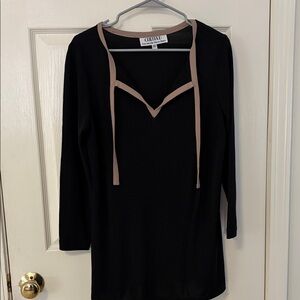 Chetta B Black and Tan Swim Coverup size 10